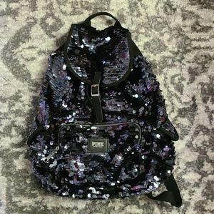 PINK sequin backpack